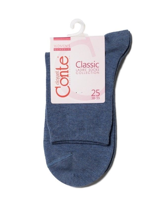 Women's socks CONTE ELEGANT CLASSIC, s.23-25, 000 denim - 3