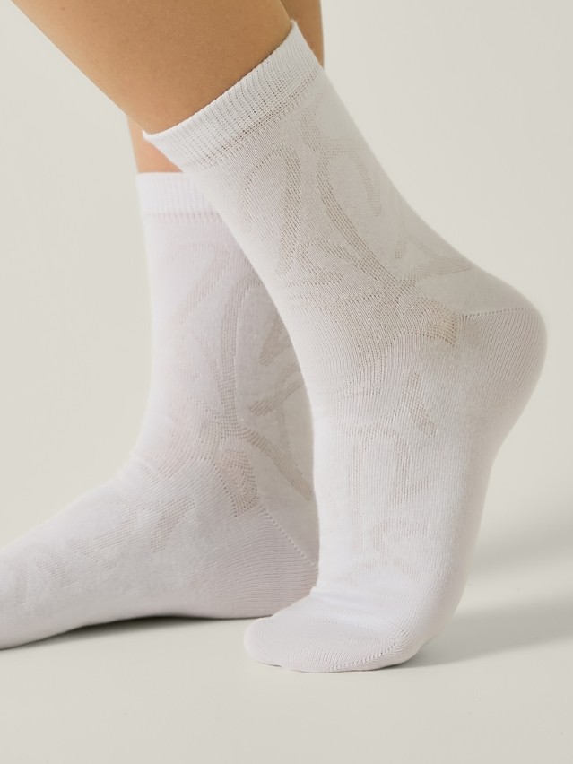 Women's socks CONTE ELEGANT CLASSIC, s.23-25, 687 white - 2