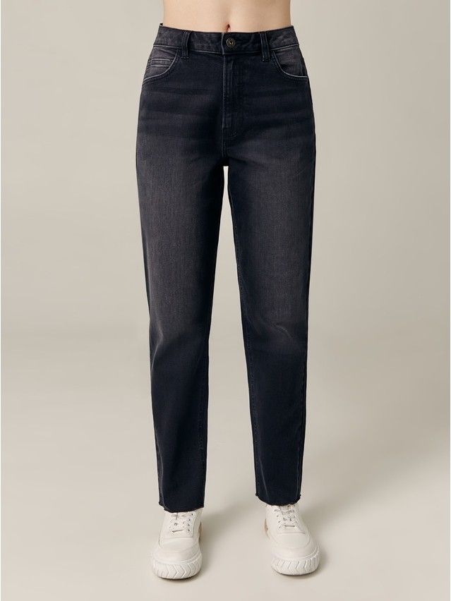 Denim trousers CONTE ELEGANT CON-661, s.170-102, black - 7