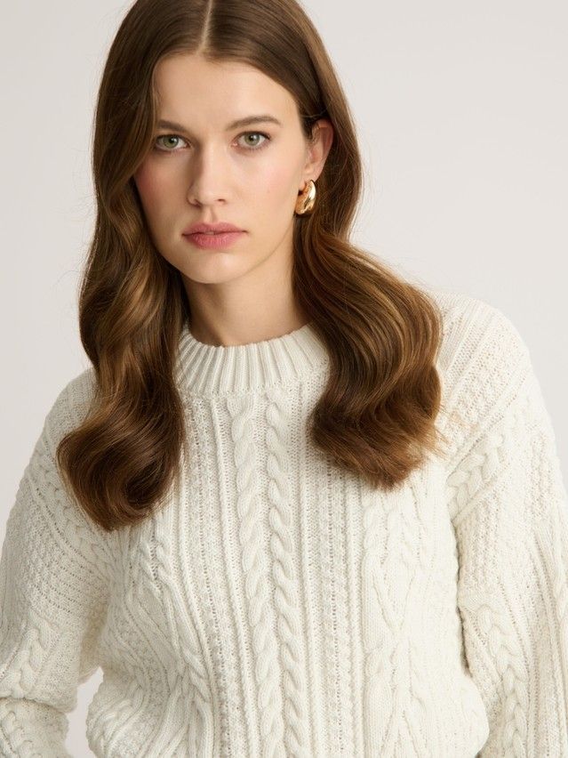 Women's pullover CONTE ELEGANT LDK23127, s.170-84, white - 2