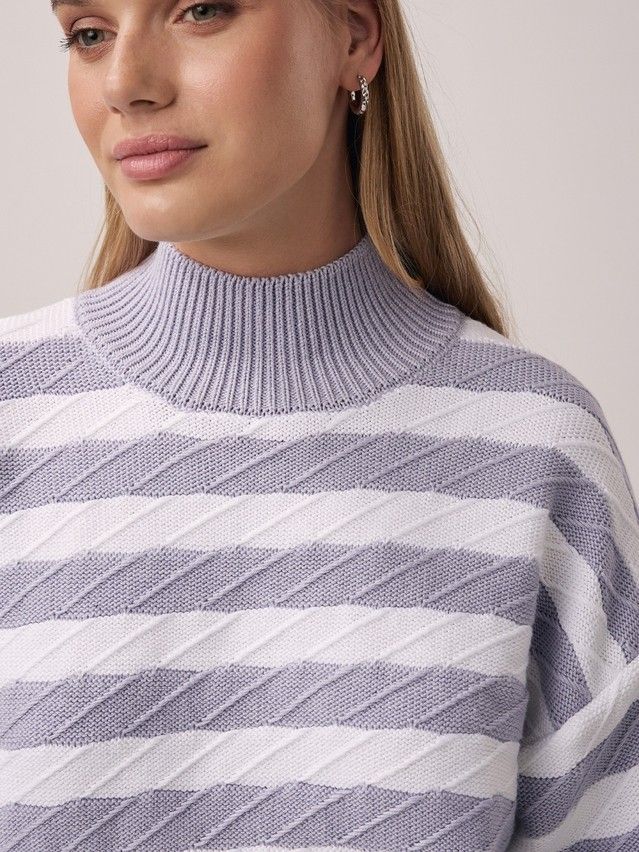 Women's pullover CONTE ELEGANT LDK2399, s.170-84, gray-white - 4