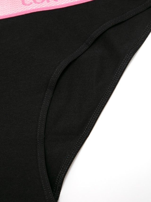 Women's panties CONTE ELEGANT PRINT DOTS LB 2545, s.90, black-pink - 3