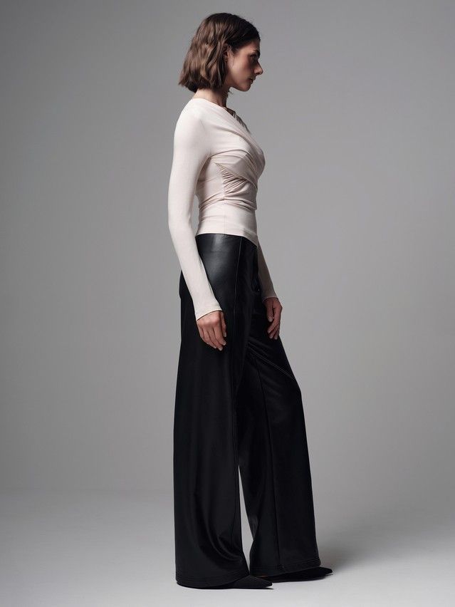 Women's polo neck shirt CONTE LD 3298, s.170-84, latte - 3