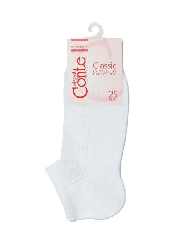 Women's socks CONTE ELEGANT CLASSIC, s.23, 016 white - 3