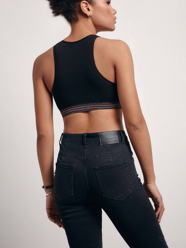 Denim trousers CONTE ELEGANT CON-394, s.170-102, washed black - 4