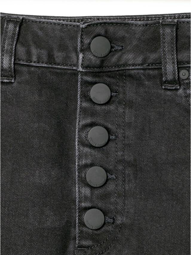 Denim skirt CONTE ELEGANT CON-304, s.170-90, washed black - 4