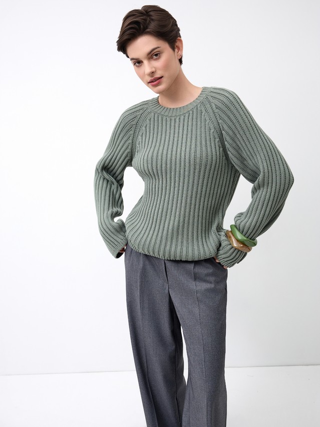 Women's pullover CONTE ELEGANT LDK24117, s.170-84, khaki - 4