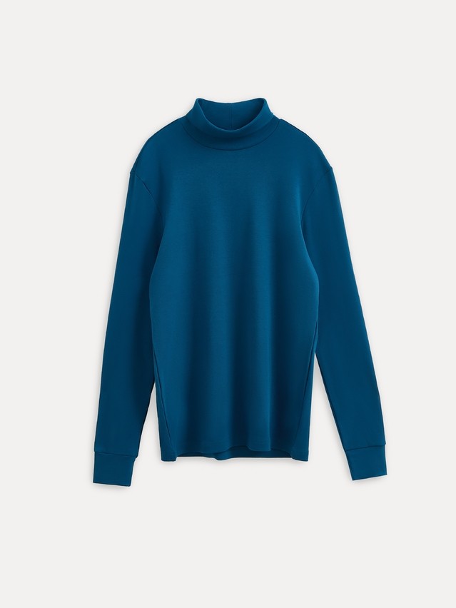 Men's polo neck shirt DIWARI BASIC MEN MD 4033, s.176,182-92, deep sea green - 3