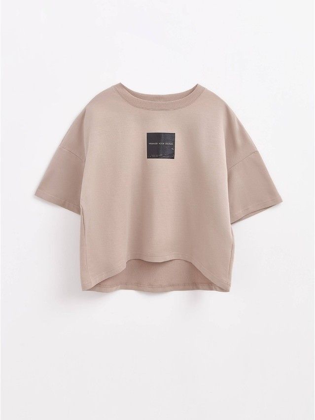 Women's polo neck shirt CONTE ELEGANT LD 1633, s.170-84, beige - 1