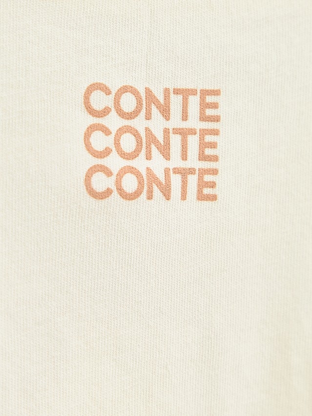 Women's polo neck shirt CONTE ELEGANT LD 3036, s.170-92, milk-peach - 3