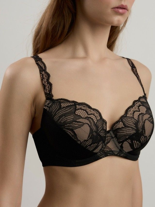 Bra CONTE ELEGANT FLEUR DE LIS TB3191, s.75C, black - 3