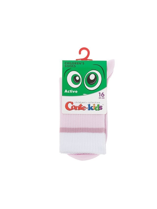 Children's socks CONTE-KIDS ACTIVE, s.16, 1028 light pink - 3