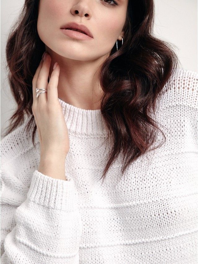 Women's pullover CONTE ELEGANT LDK180, s.170-84, white - 1
