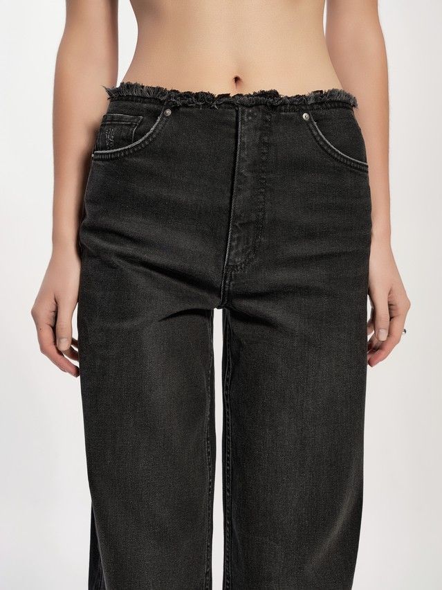 Denim trousers CONTE ELEGANT CON-745, s.170-102, black - 6