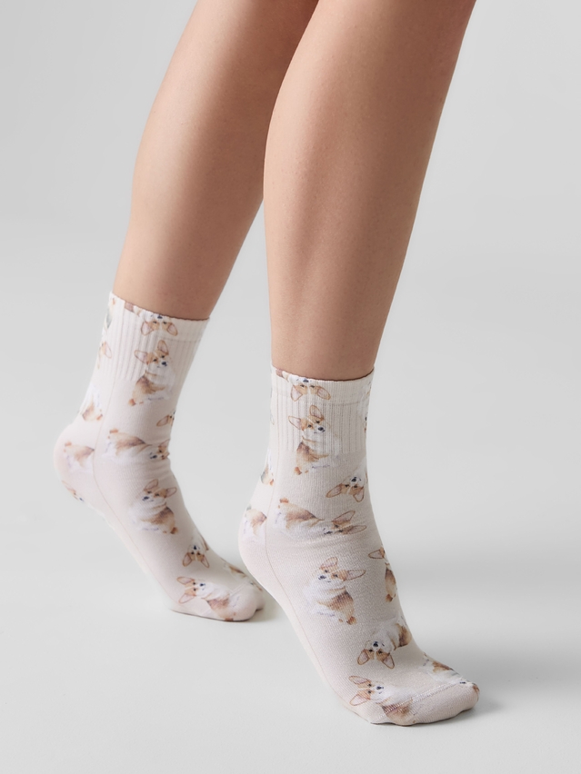 Women's socks CONTE ELEGANT CLASSIC, s.23-25, 1169 beige - 1