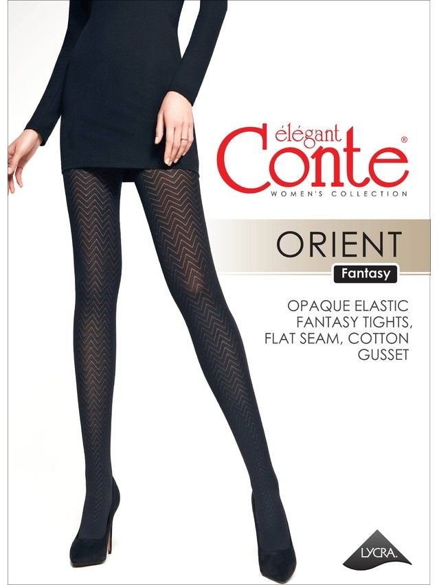 Women's tights CONTE ELEGANT ORIENT, s.2, nero - 2