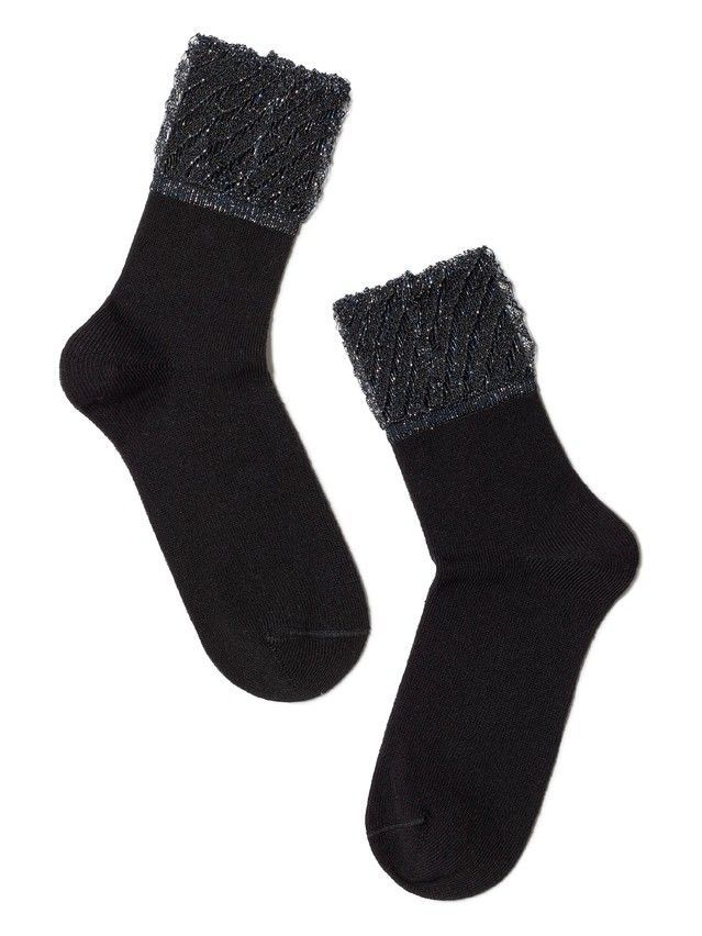 Women's cotton socks FANTASY 19С-76SP, s.36-39, 161 black - 2