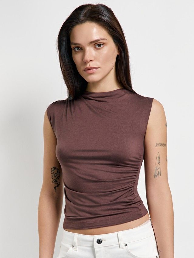 Women's blouse CONTE LBL 3414, s.170-84, royal chocolate - 4