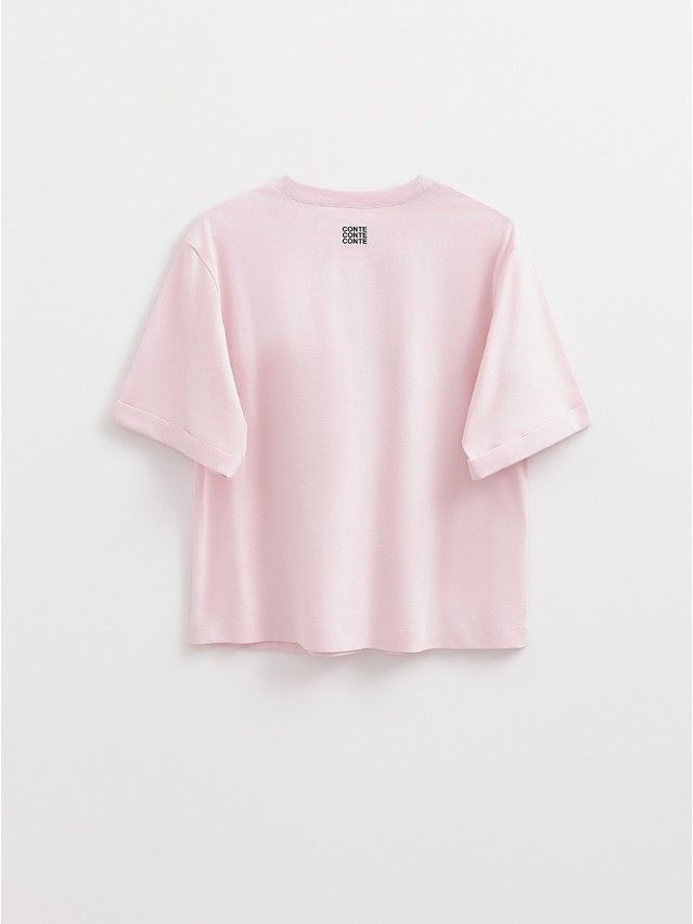 Women's polo neck shirt CONTE ELEGANT LD 2711, s.170-92, pink-lips - 6