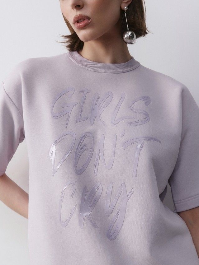Women's polo neck shirt CONTE ELEGANT LD 2726, s.170-92, lavender - 8