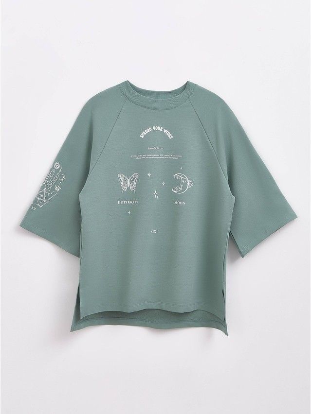 Women's polo neck shirt CONTE ELEGANT LD 1632, s.170-92, green - 4