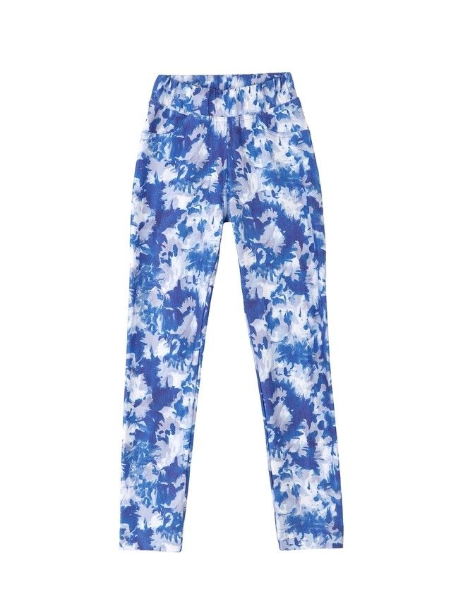 Women's knee pants CONTE ELEGANT FIOLA, s.170-90, blue-white - 3