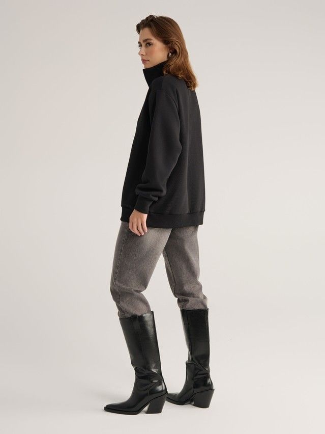 Women's polo neck shirt CONTE ELEGANT LD 2835, s.170-100, black - 2