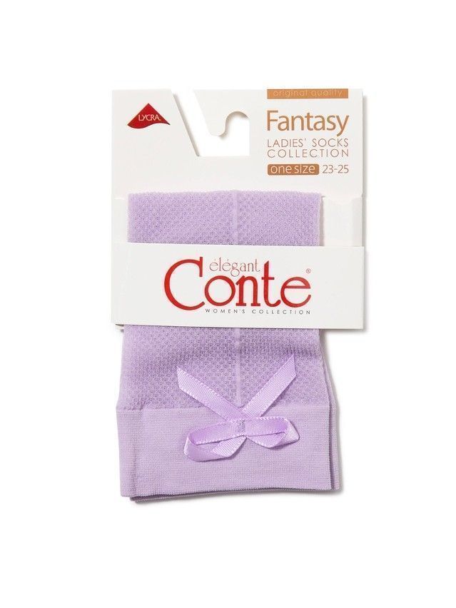 Women's socks CONTE ELEGANT FANTASY, s.23-25, violet - 4