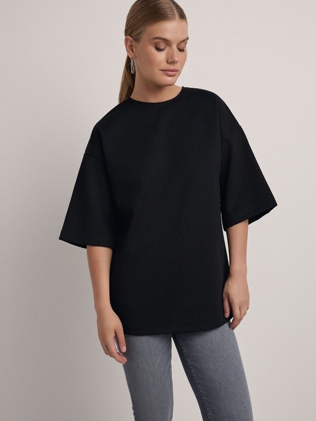 Women's polo neck shirt CONTE ELEGANT LD 2806, s.170-92, black - 3