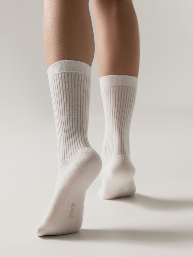 Women's socks CONTE ELEGANT CLASSIC, s.23-25, 1091 milky - 2