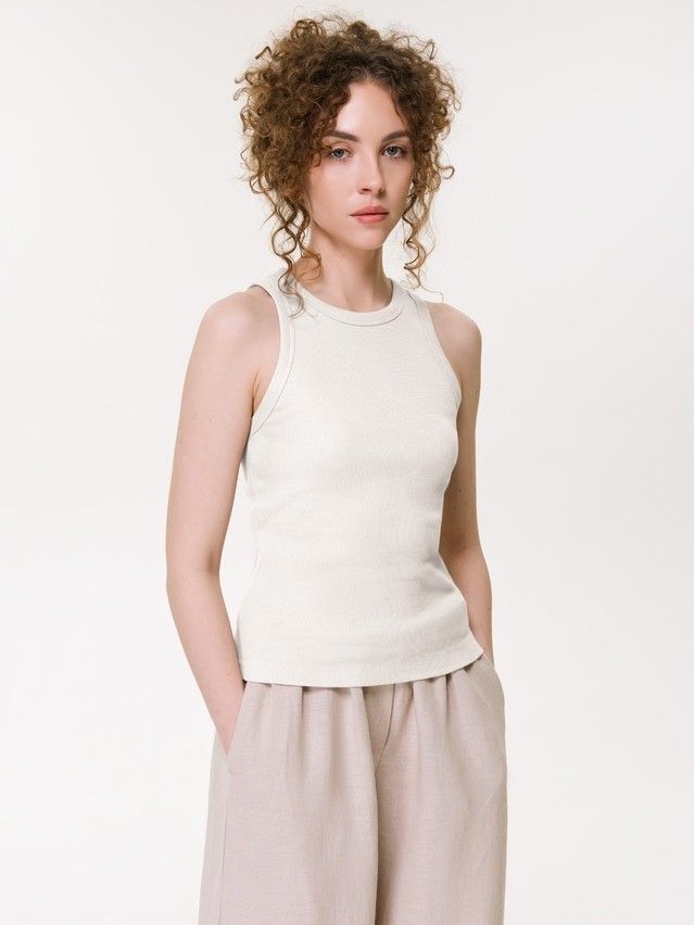 Women's tank top CONTE ELEGANT BASIC COLLECTION LM 5022, s.170-92, ecru - 1