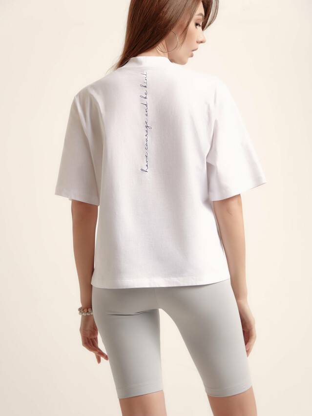 Women's polo neck shirt CONTE ELEGANT LD 1409, s.170-92, white - 8