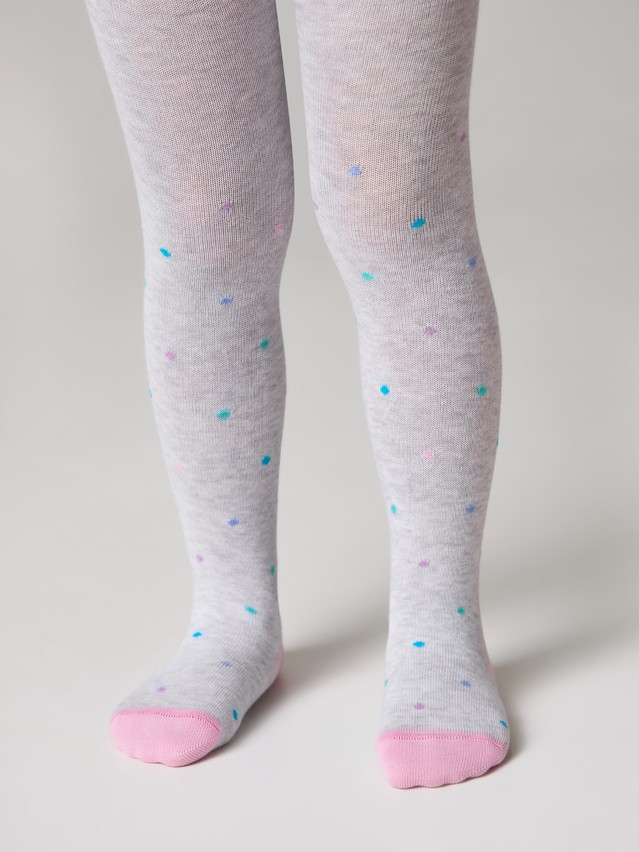 Children's tights CONTE-KIDS TIP-TOP, s.104-110 (16),711 light grey - 1