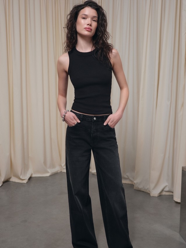 Women's jeans CONTE CON-801, s.164-90, washed black - 1