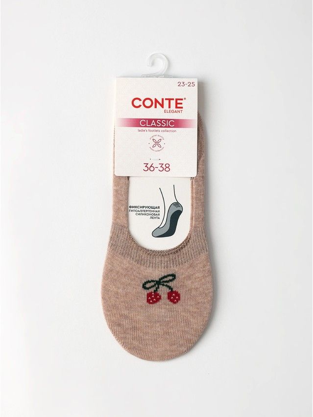 Women's footlets CONTE ELEGANT CLASSIC, s.23-25, 1115 beige - 4