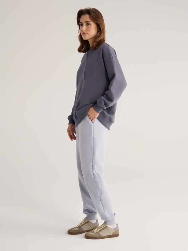 Women's polo neck shirt CONTE ELEGANT LD 2834, s.170-92, graphite - 6