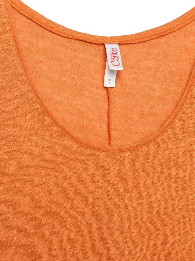 Women's polo neck shirt CONTE ELEGANT LD 920, s.170-88, apricot orange - 6