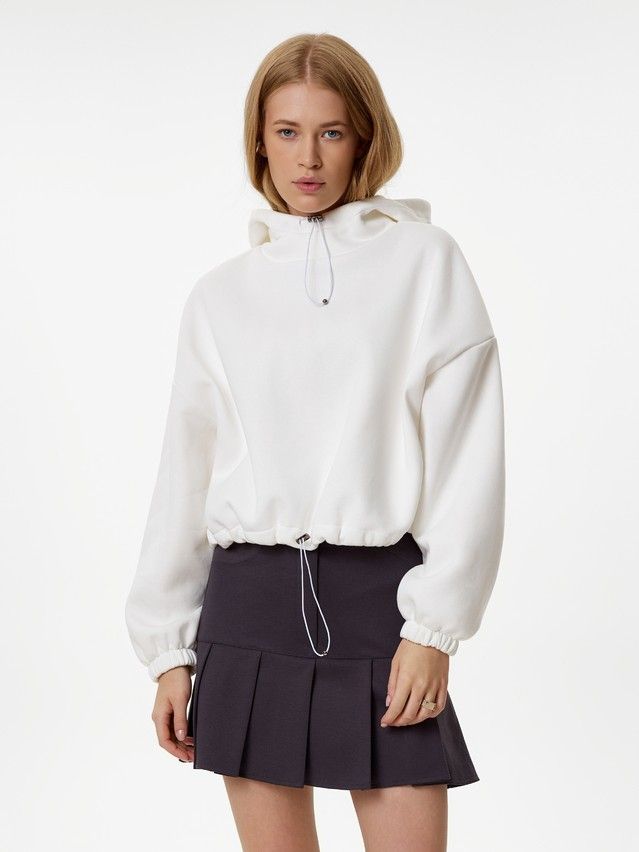 Women's polo neck shirt CONTE LD 3233, s.170-84, off-white - 1