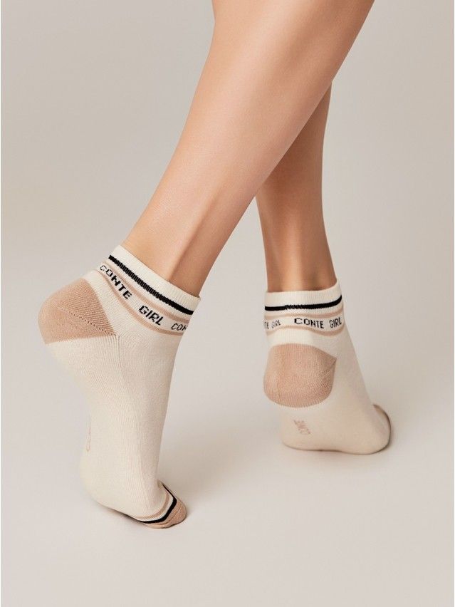 Women's socks CONTE ELEGANT ACTIVE, s.23-25, 572 cappuccino - 5