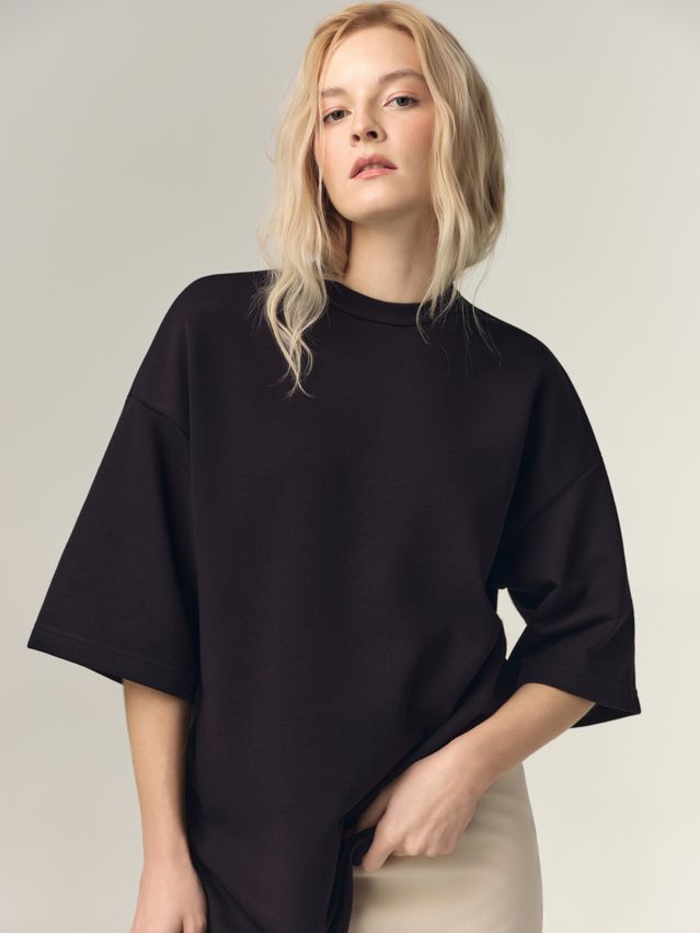 Women's polo neck shirt CONTE LD 3387, s.170-88, black - 3