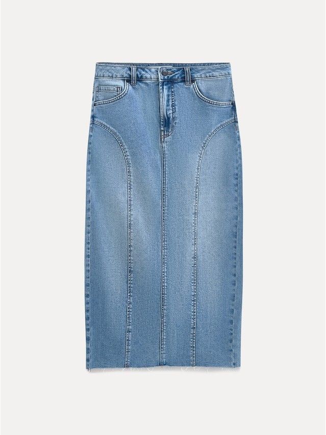 Denim skirt CONTE ELEGANT CON-804, s.170-90, light blue - 7