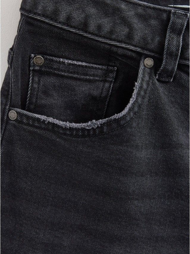 Denim trousers CONTE ELEGANT CON-702, s.170-102, black - 9