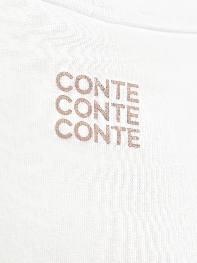 Women's polo neck shirt CONTE LD 3449, s.170-88, white-glasses - 9