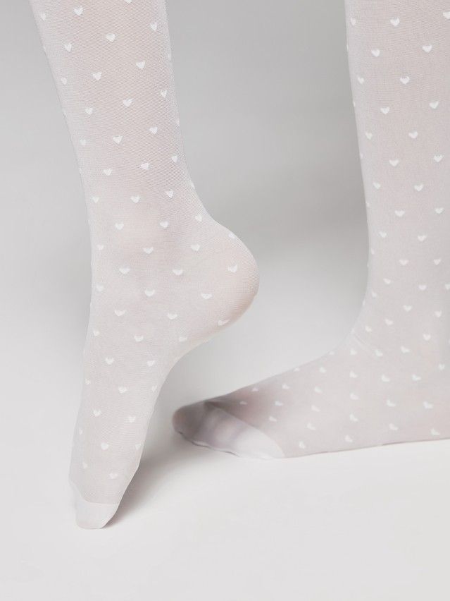Fancy children's tights CONTE ELEGANT ANABEL, s.104-110, bianco - 1