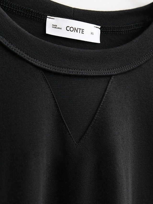 Women's polo neck shirt CONTE ELEGANT LD 3090, s.170-92, black - 7