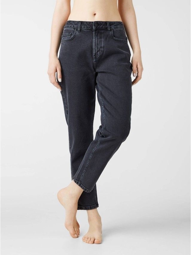 Denim trousers CONTE ELEGANT CON-376, s.170-102, washed black - 5