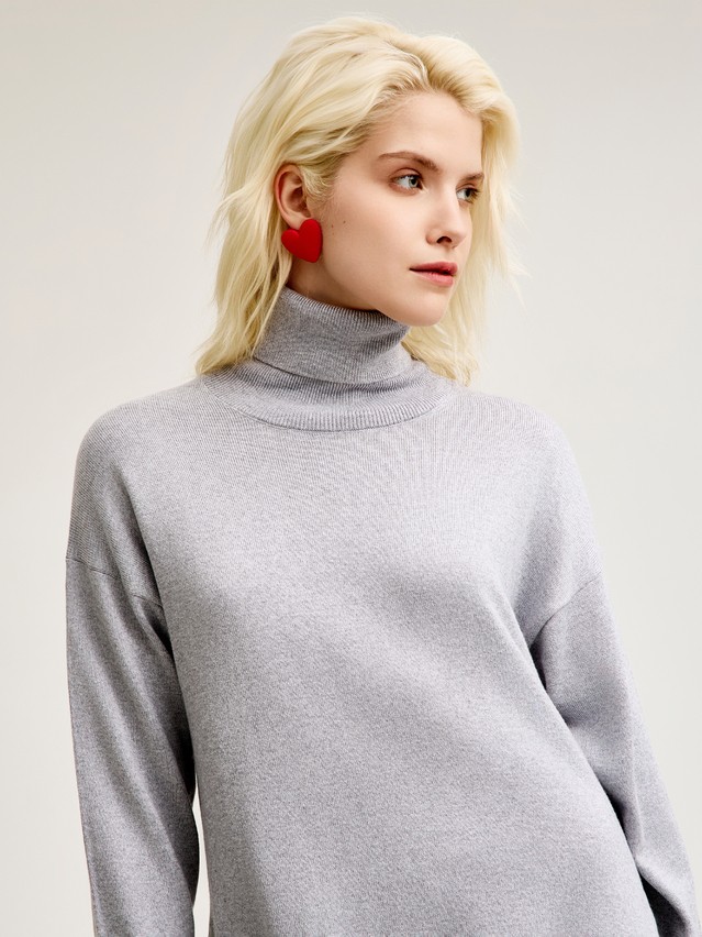 Women's pullover CONTE ELEGANT LDK24109, s.170-84, dark gray melange - 1