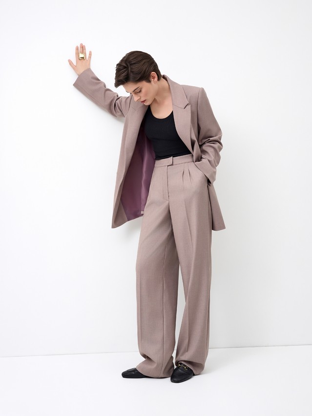 Women's trousers CONTE LBK 3257, s.164-84-90, beige - 4