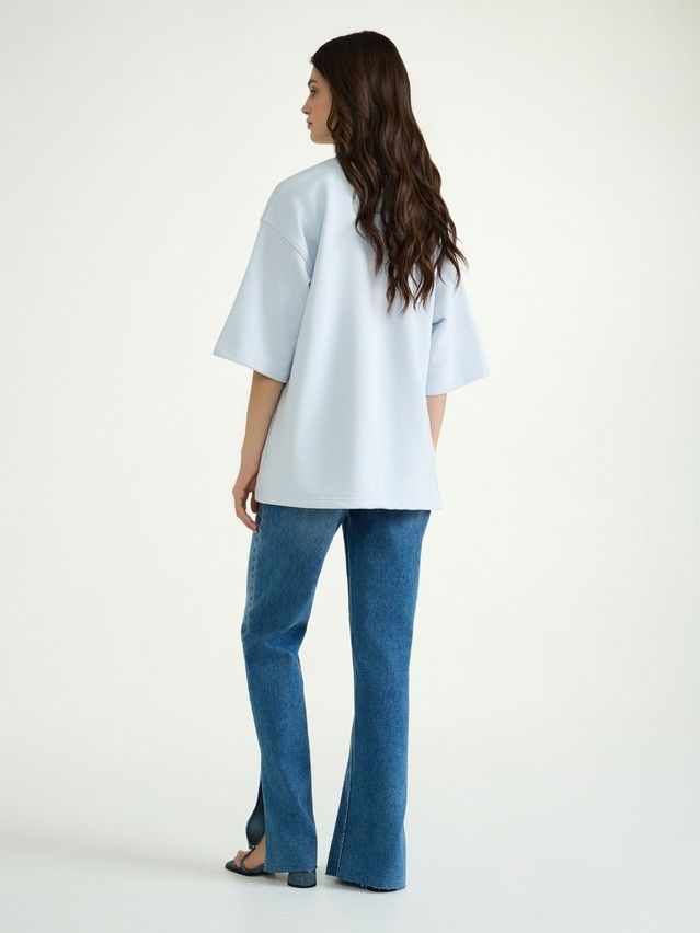 Women's polo neck shirt CONTE ELEGANT LD 3070, s.170-92, blue quartz - 3
