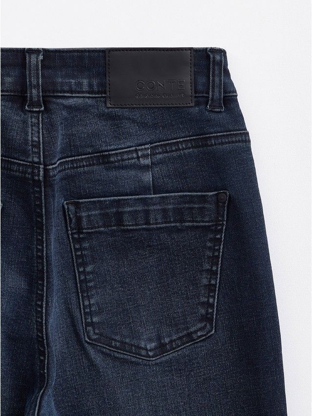 Denim trousers CONTE ELEGANT CON-377, s.170-102, blue black - 10